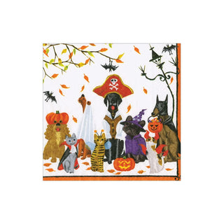 Halloween Pets Recycled Cocktail Napkins
