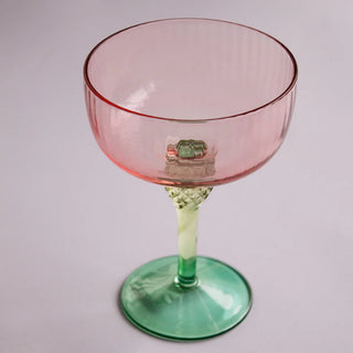 GLASS Aquarelle Coupe Set of 4 (Multi).