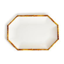 Load image into Gallery viewer, Melamine Octagonal Bamboo Tray
