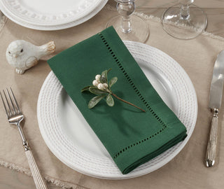 Dinner Napkin With Hemstitched Border