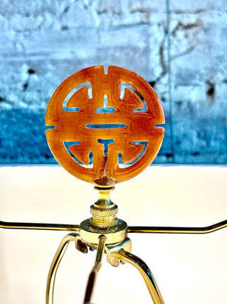 Chinoiserie Emperor and Empress Lamp