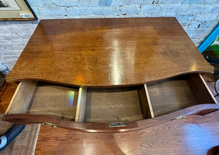 George III Mahogany Inlaid Serpentine Front Chest of Drawers