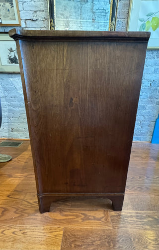 George III Mahogany Inlaid Serpentine Front Chest of Drawers