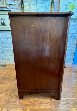 George III Mahogany Inlaid Serpentine Front Chest of Drawers