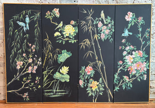 Vintage Phillip Ramsey Painted Screen