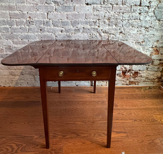 Antique English Georgian Pembroke Mahogany Side Table