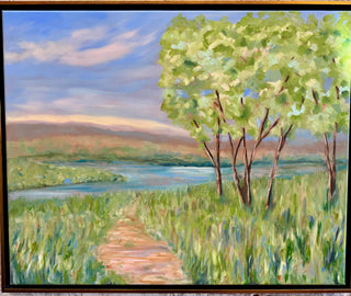 'Tide and Timber' Original Framed Painting by Terri Hall