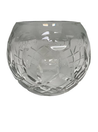 Vintage Crystal Rose Bowl