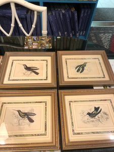 Horizontal Bird and Botanical Print