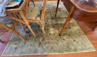 Nourison Green Japanese Cherry Blossom Rug