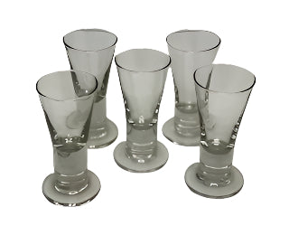 Vintage set of 5 Modern Cordials.