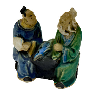 Antique Chinoiserie Conversation Mudmen