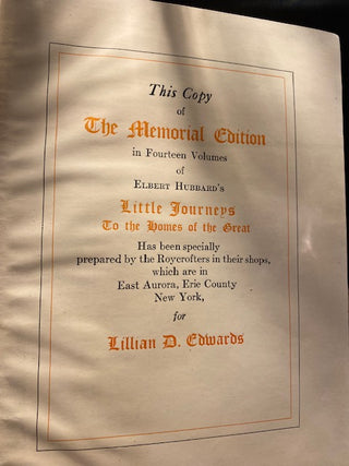 Vintage Elbert Hubbard Books
