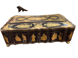 Antique Georgian Chinoiserie Game Box