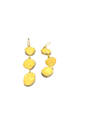 Vintage Charles Albert Beach Stone Earrings