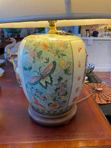Vintage Chinoiserie Warrior Lamp