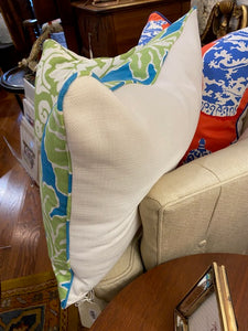 Custom Stroheim Seaglass and Grass Pillow