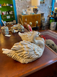 Vintage Set of Ceramic Swans