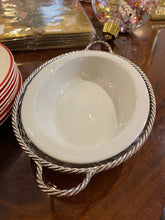 Load image into Gallery viewer, Spode Silver Plate Basket Open Vegetable Serving Dish
