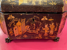 Load image into Gallery viewer, Antique Chinese Lacquer Tea Caddy

