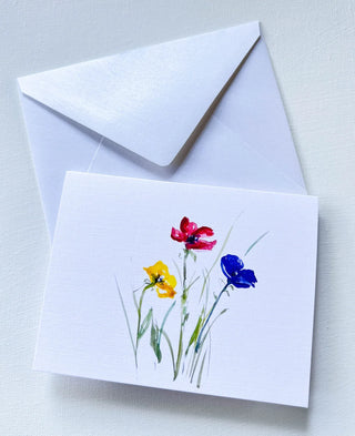 Original Local Watercolor Print Note Card by Terri Hall