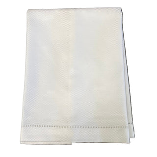 White Diamond Piquie Design Tea Towel