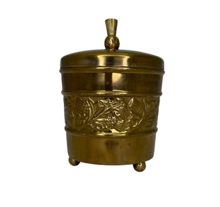 Vintage Brass Lidded Canister