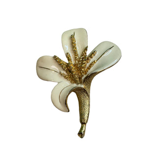 Swarovski Abstract Fleur De Lis Pin