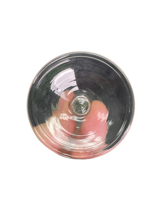 Set of 3 Vintage Grape and Vine Stemmed Glasses.