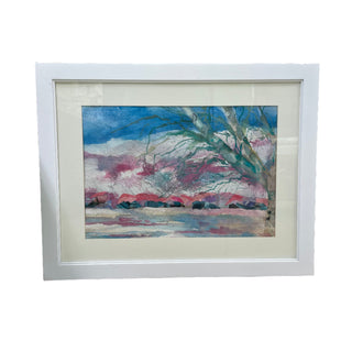 'Stewarts View' Original Framed Watercolor Painting by Jane Carter