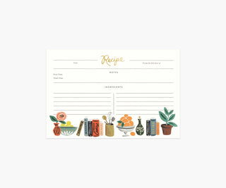 Rifle Paper Co. Blank Recipe Cards - Kitchen Shelf
