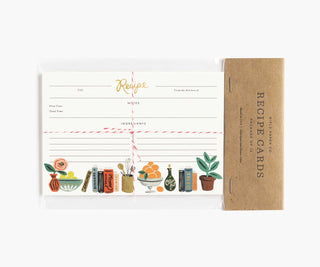 Rifle Paper Co. Blank Recipe Cards - Kitchen Shelf.