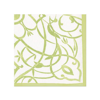 Caspari Paper Cocktail Napkins - Algarve (Moss)