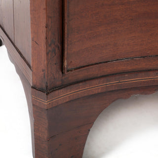 George III Mahogany Inlaid Serpentine Front Chest of Drawers