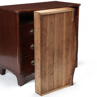 George III Mahogany Inlaid Serpentine Front Chest of Drawers