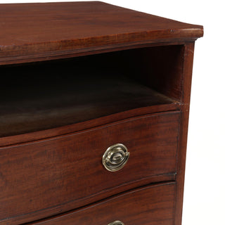 George III Mahogany Inlaid Serpentine Front Chest of Drawers