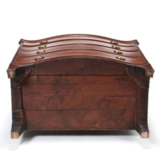 George III Mahogany Inlaid Serpentine Front Chest of Drawers