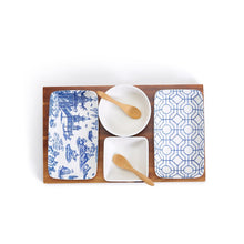 Load image into Gallery viewer, Chinoiserie Tidbits and Tapas 7 Piece Serving Set

