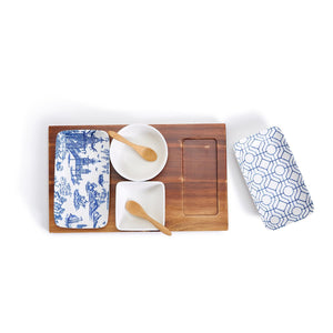Chinoiserie Tidbits and Tapas 7 Piece Serving Set