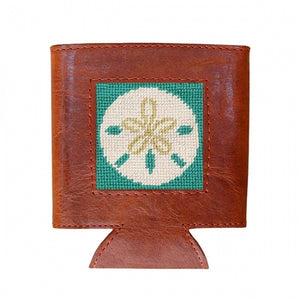 Smathers & Branson Needlepoint Can Cooler - Sand Dollar
