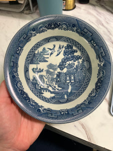 Vintage England Blue Willow Cereal Bowl