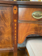 Load image into Gallery viewer, Antique English Mahogany Sideboard with Rosewood Inlay
