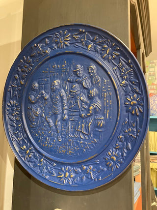 Vintage Brass Charger Painted with Annie Sloan Chalk Paint