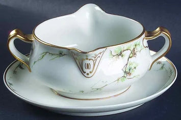 Gravy Boat with Attached Underplate Schleiger 432 by Haviland