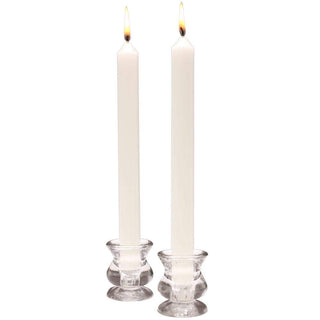 Caspari Duet Taper Candles - White