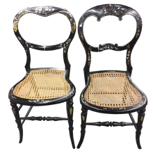 Load image into Gallery viewer, Victorian Paper Mâché Nursing Chair With Cain Bottom - Chestnut Lane Antiques &amp; Interiors - 5
