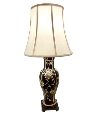 Faux Bamboo Hollywood Regency Style Lamp