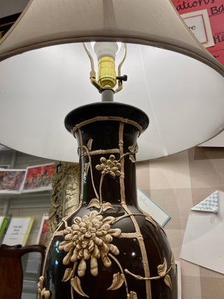 Faux Bamboo Hollywood Regency Style Lamp