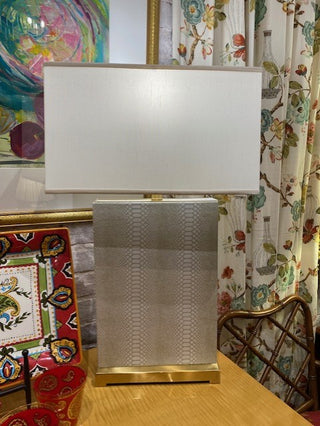 Pair of Safavieh Snakeskin Lamps