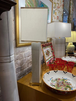 Pair of Safavieh Snakeskin Lamps